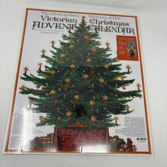 Met Museum Victorian Christmas Advent Calendar‎ Sealed 2013 Stand-Up Tree - Picture 3 of 11